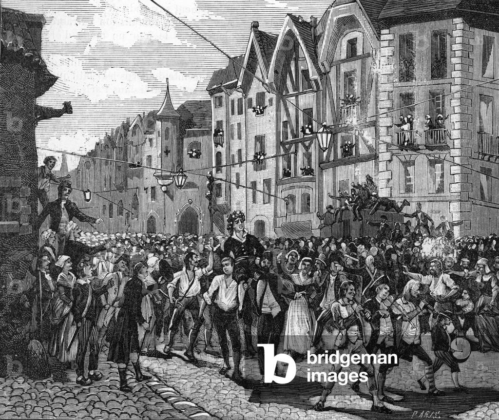 French Revolution, Triumph of Marat (engraving)