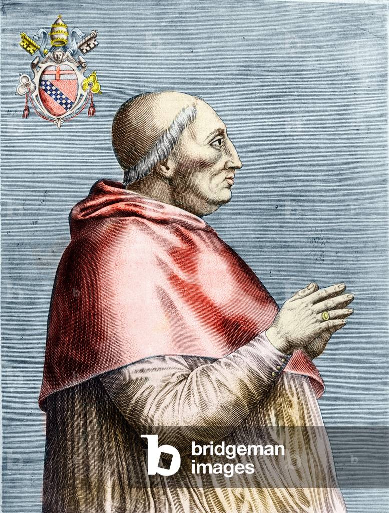 Portrait of Pope Innocent VIII (1484-1492) (engraving)