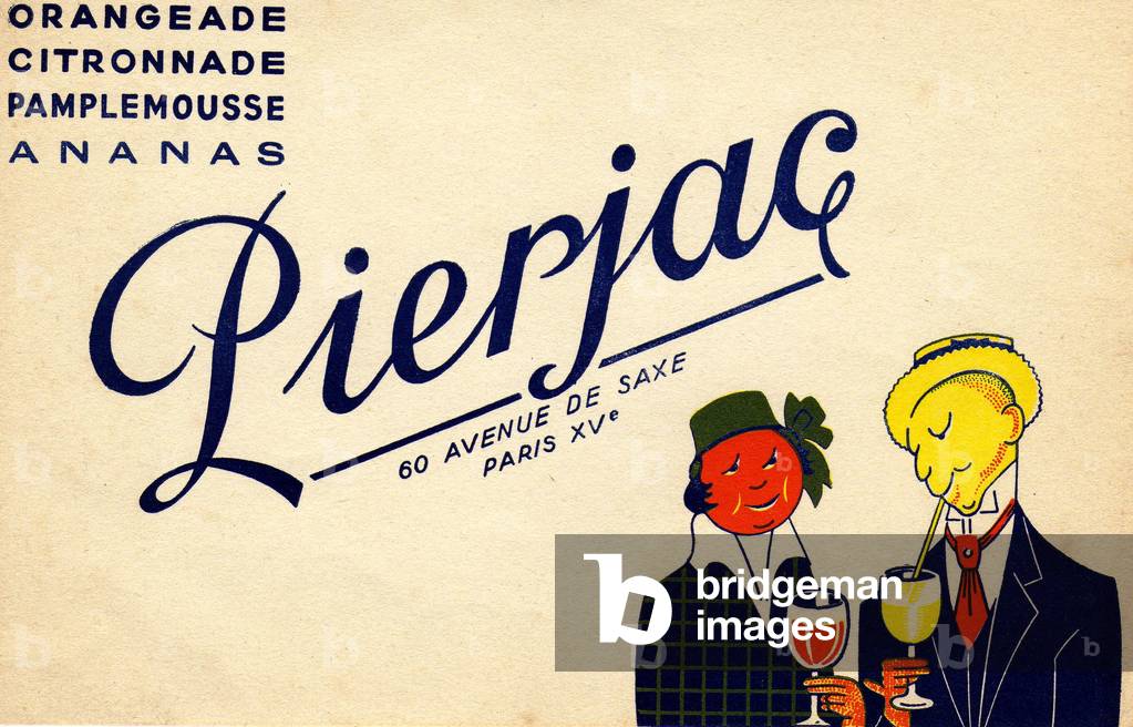 Buvard orangeade Pierjac, c.1950 (print)