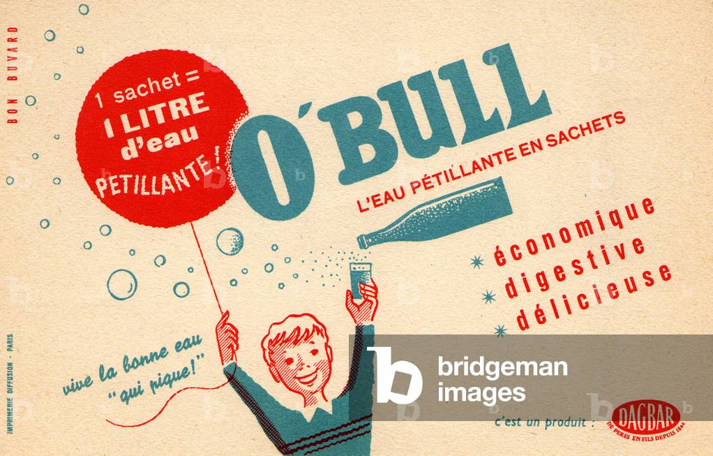 blotting O Bull Petillante water in bag