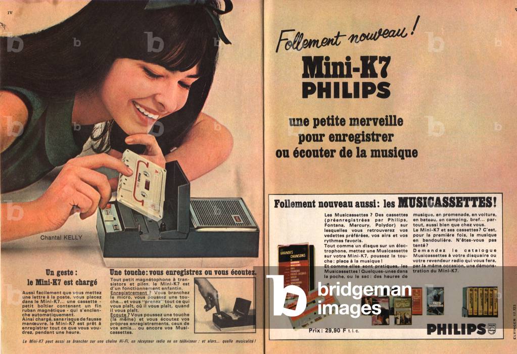 advertisement for Mini K7 Philips