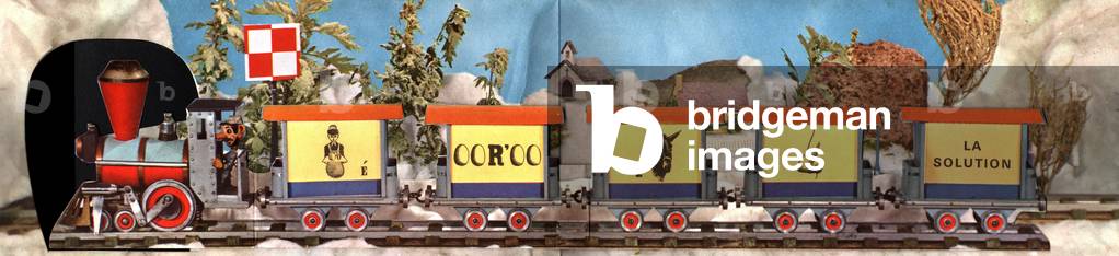 Foldable Small Rebus Train Card