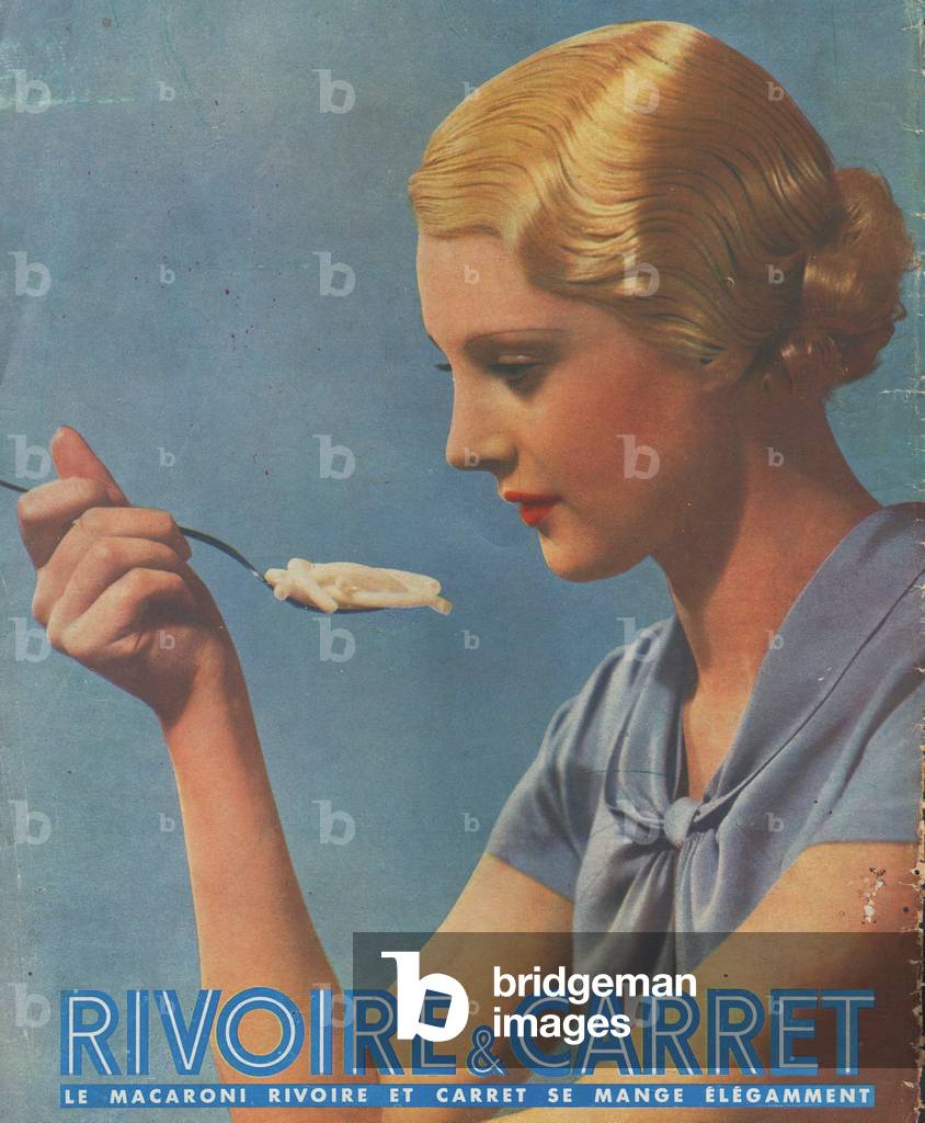 press advertisement Macaroni Rivoire et Carret