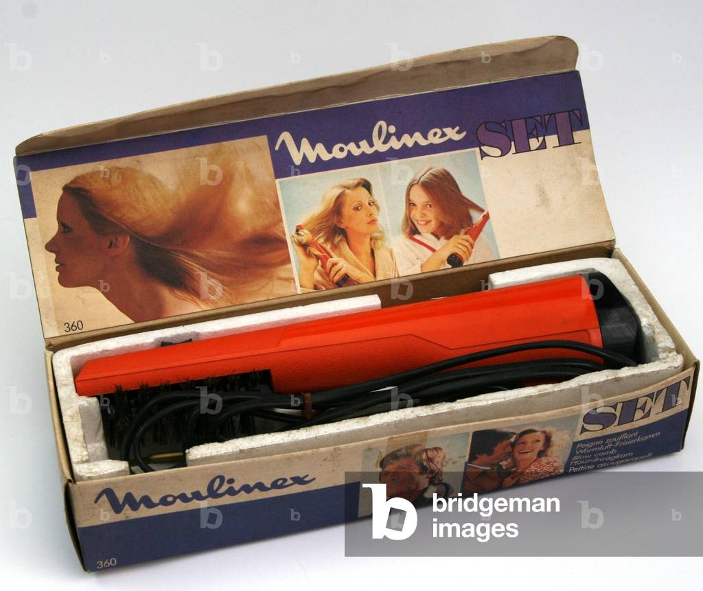 Moulinex styling iron in its 70 years box