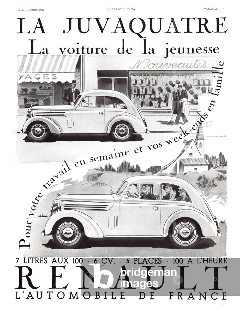 The Juvaquatre Renault 1938