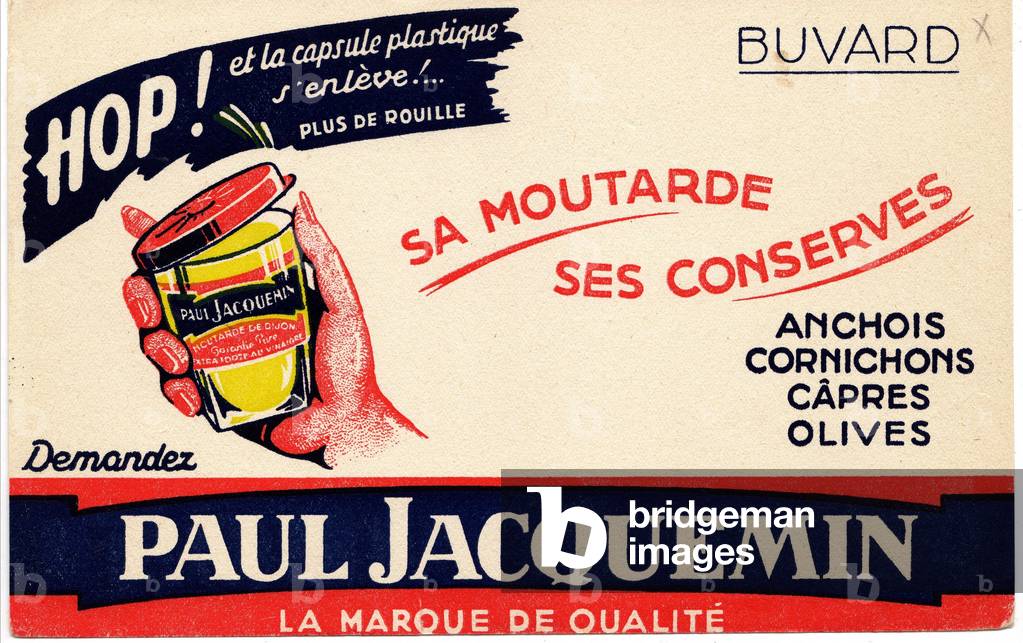 Jacquemin mustard blotting around 1950