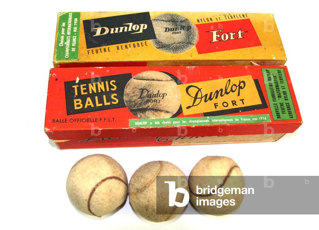 Boxes of tennis balls