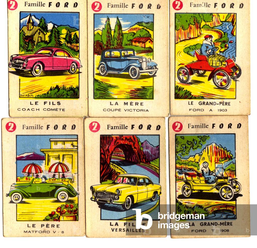 Card game of 7 families: Ford Family