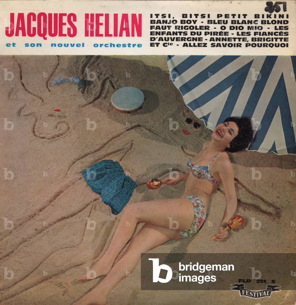 Record Jacques Helian Pinup on beach