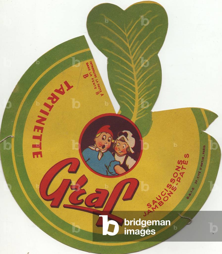 Carton hat melted cheese Graf drawings Joe Bridge around 1950