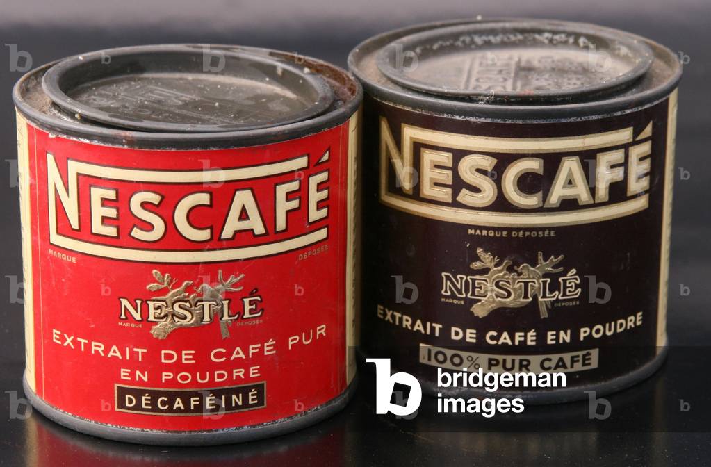 Boites de Nescafe Nestle vers 1955