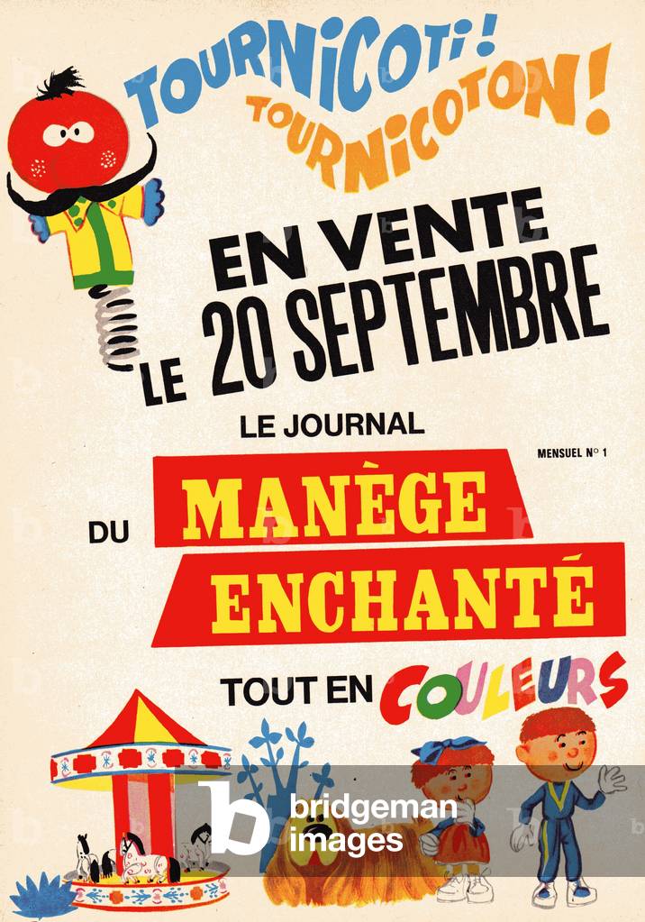 Press advertisement for the newspaper le Manege enchante