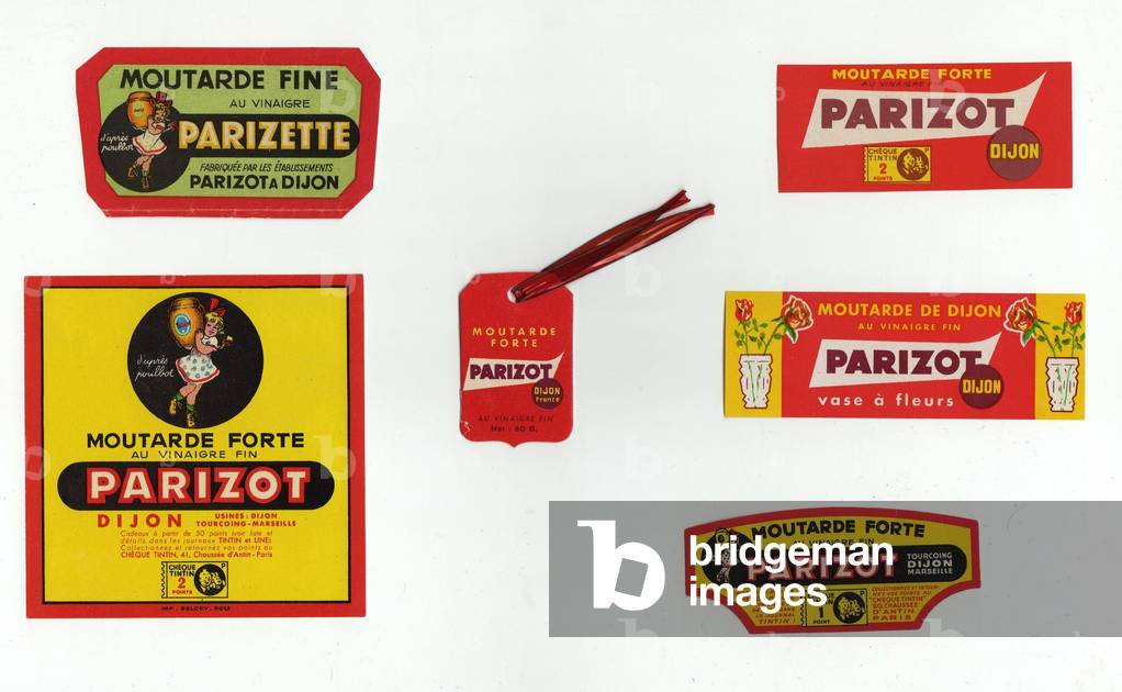 Parizot Dijon mustard label set