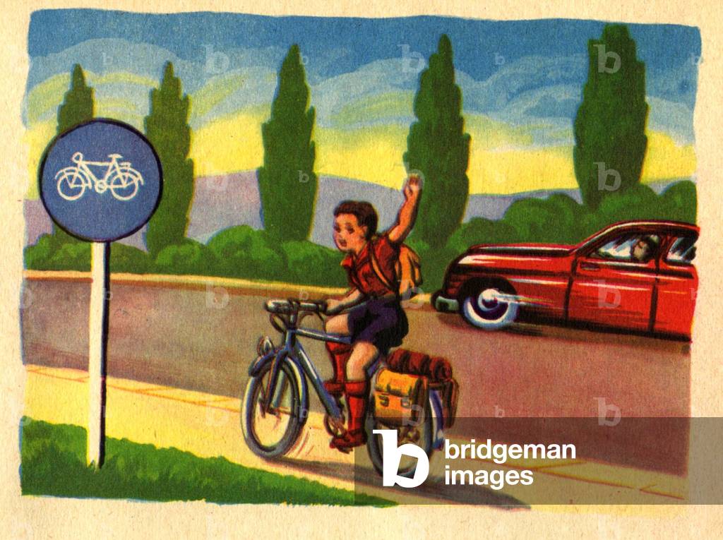 Image of the code the road priority to the bikes