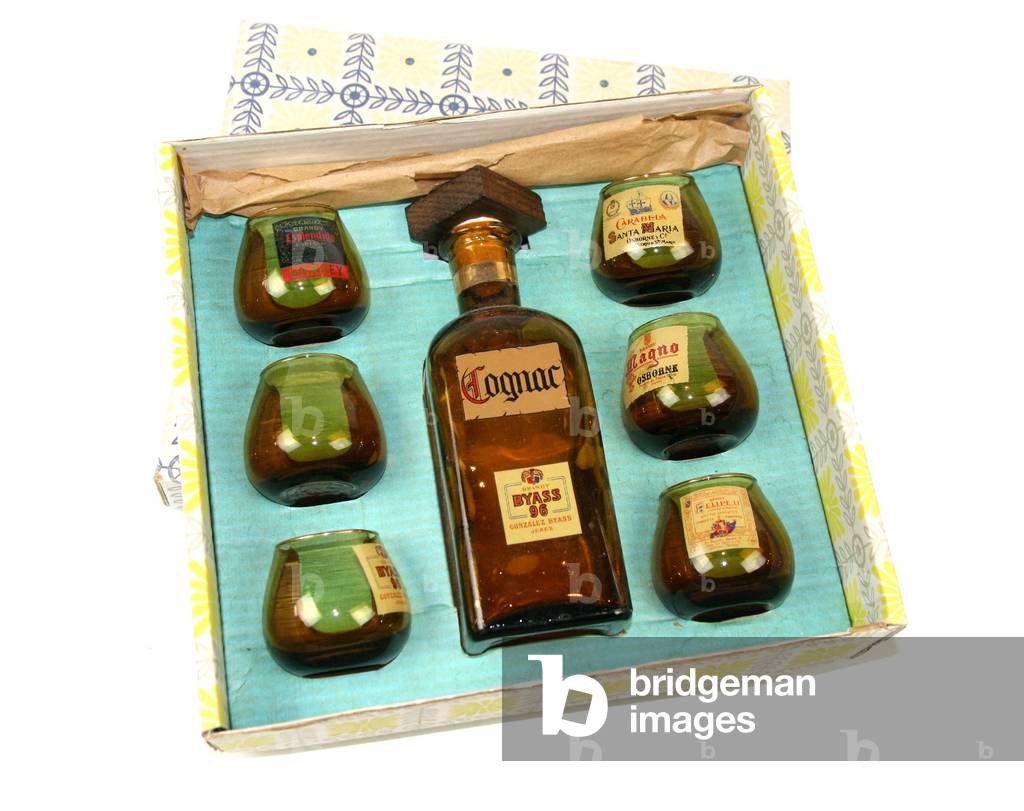 Boite service a digestif cognac