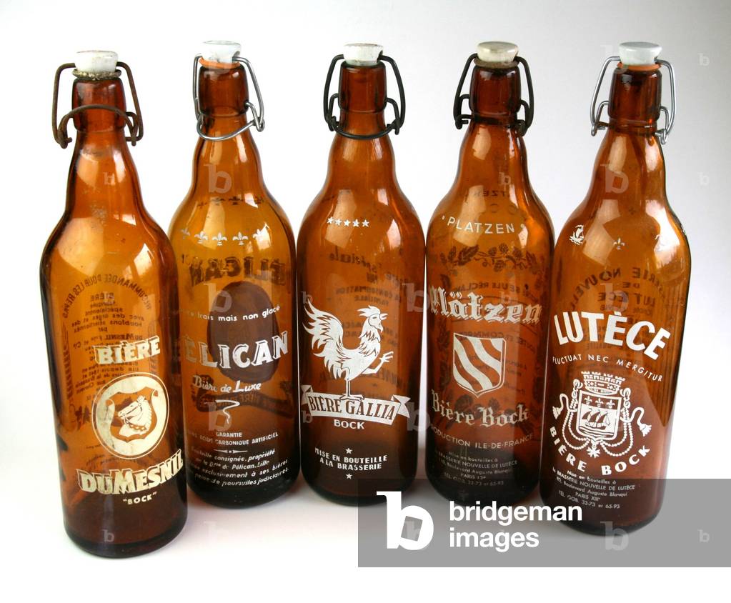 Beer bottles with mechanical cork around 1965