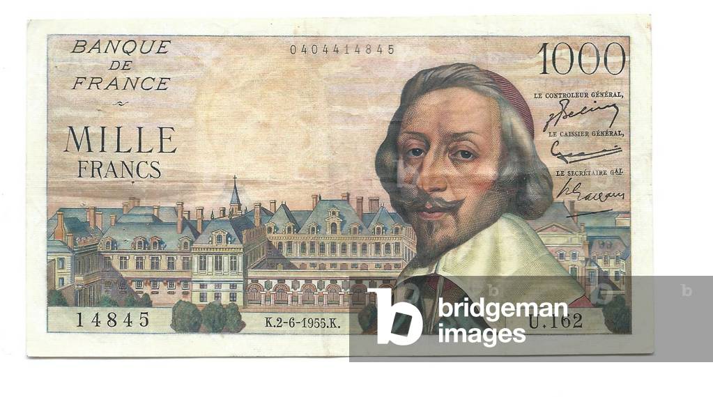 Banknote 1000 francs 1955 Richelieu