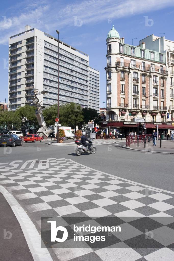 Place Jacques Duclos in Montreuil (Seine Saint Denis)