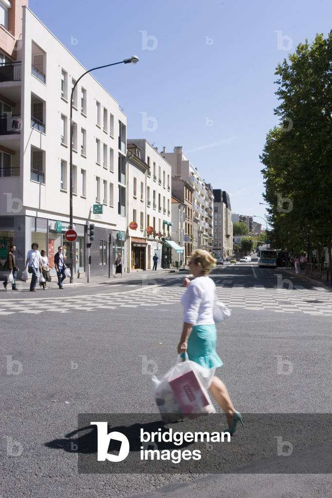 Place Jean Jaures in Montreuil (Seine Saint Denis)