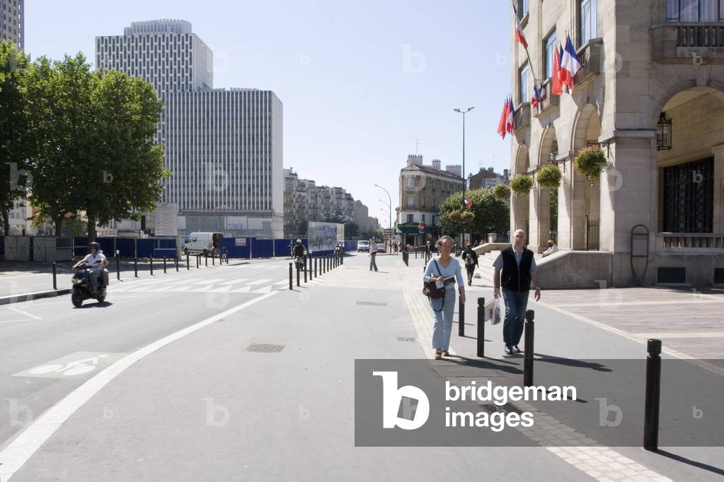 Place Jean Jaures in Montreuil (Seine Saint Denis)