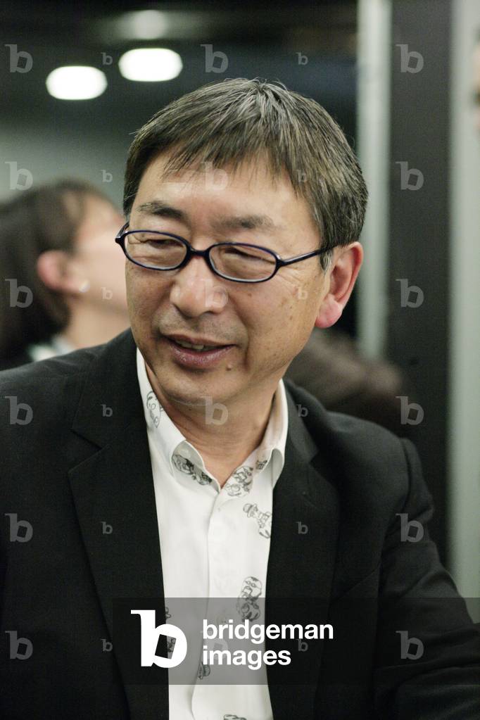 Portrait of Toyo Ito, Pavillon de l'Arsenal, Paris 4. Toyo Ito presents the story of Tod's Omotesando's project on 15 April 2005. Photography 15/04/05