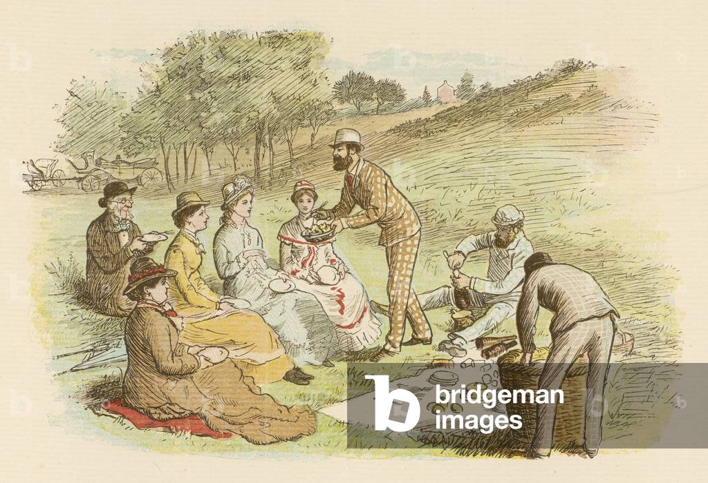 Bild von Druck "Ein Picknick. 1878" 1878 von Randolph Caldecott