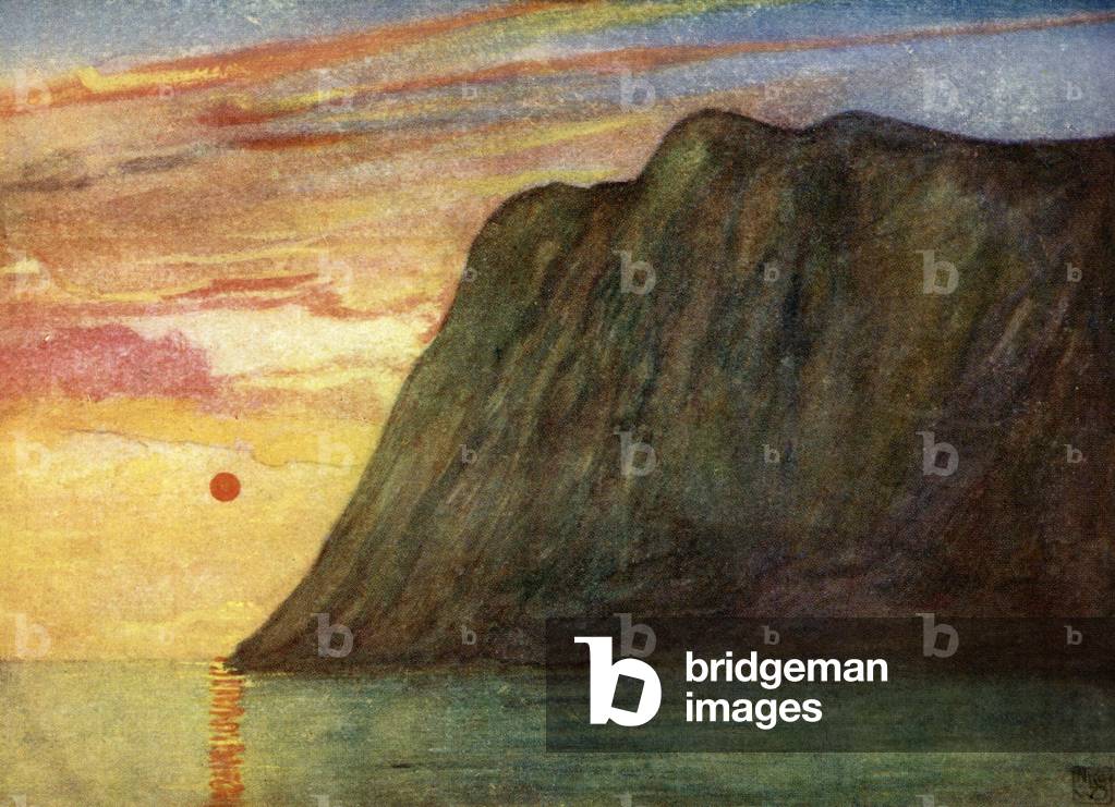 Image of Print depicting The Midnight Sun 1905 by Nico Jungmann