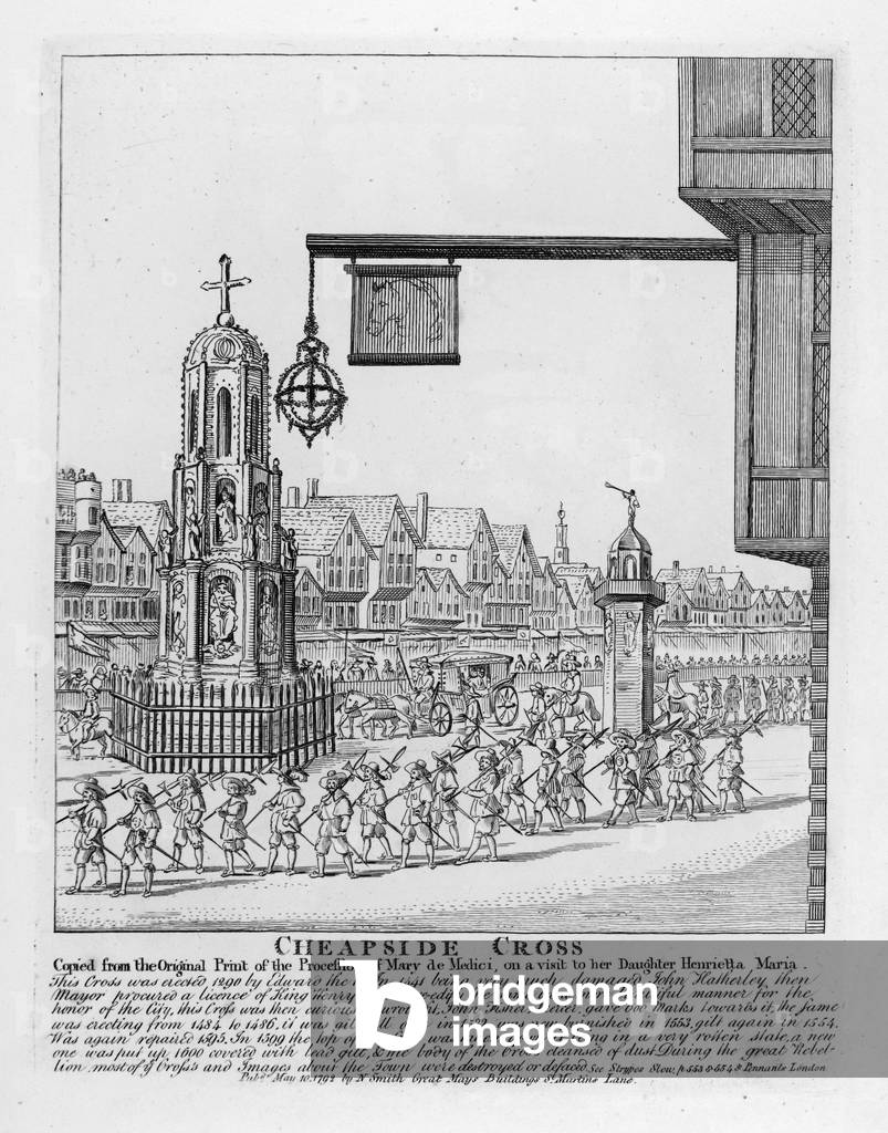 Immagine di Incisione "Cheapside Cross" 1792