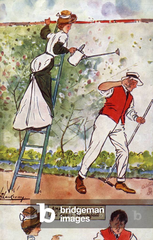 Image of Print depicting A Good Rainfall 1906 by Lance Thackeray