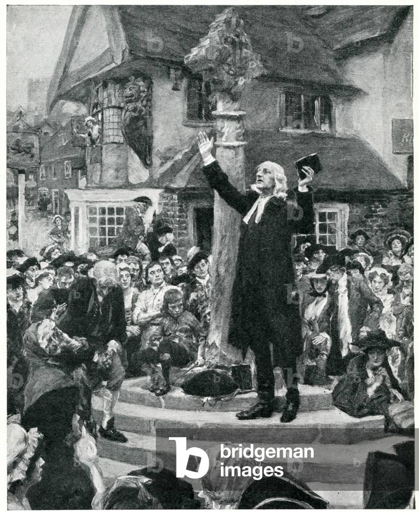 John Wesley, Methodist preacher, in action