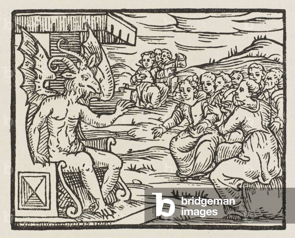 Bild von Gravur "HEXEN UNTERWEISEN" 1626 von Francesco Maria Guazzo