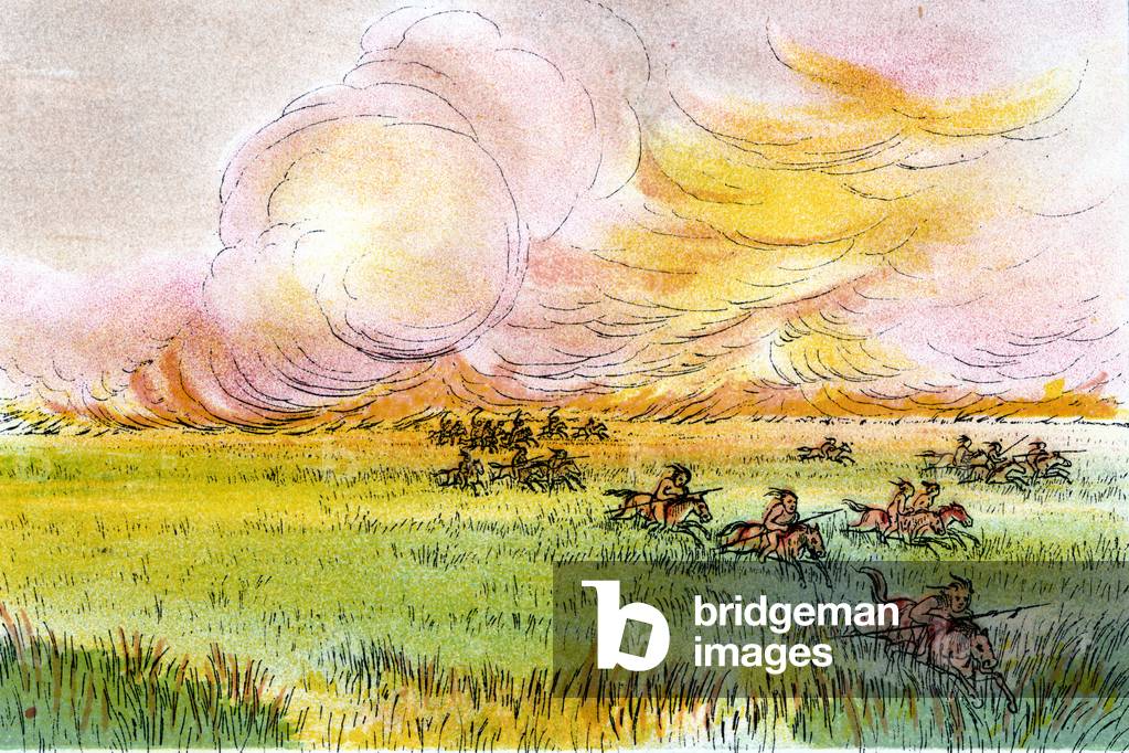 FEU DE PRAIRIE FUYANT