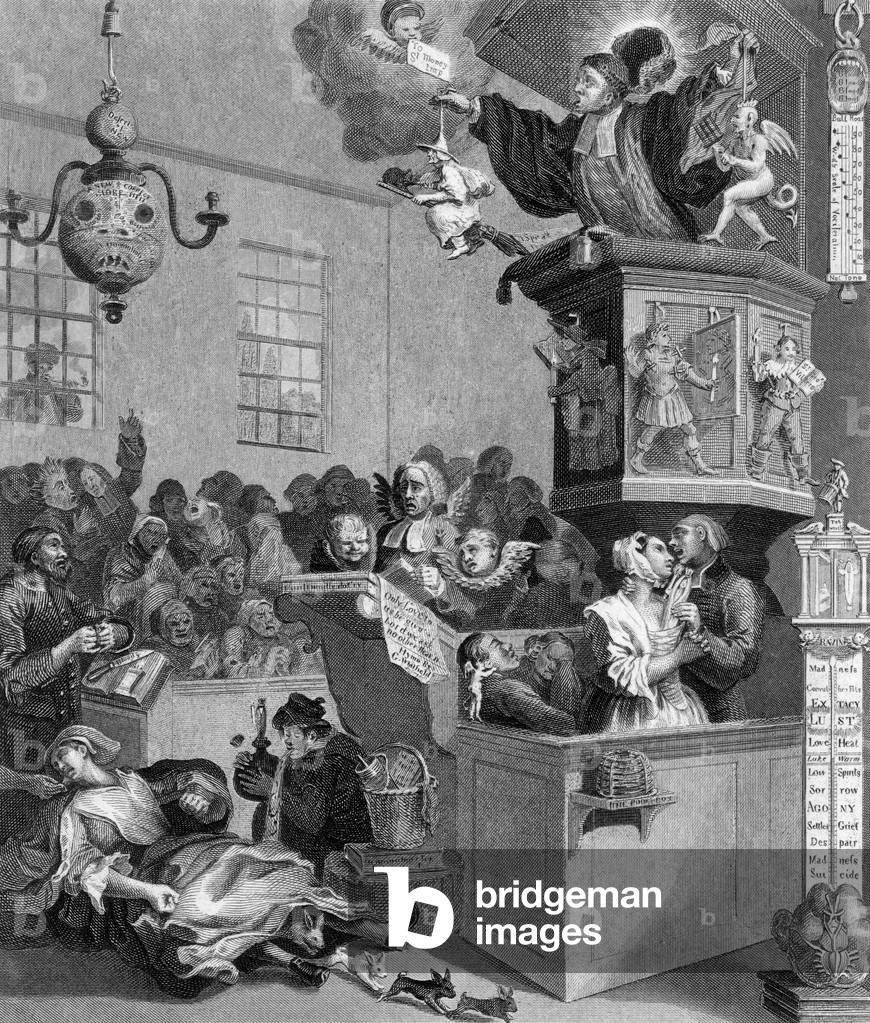 Image of Engraving depicting HOGARTH/CREDULITY 1762 by William Hogarth