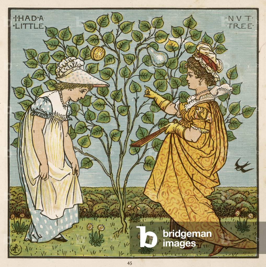 Immagine di Stampa "Piccolo albero di noci (gru)" 1877 di Walter Crane