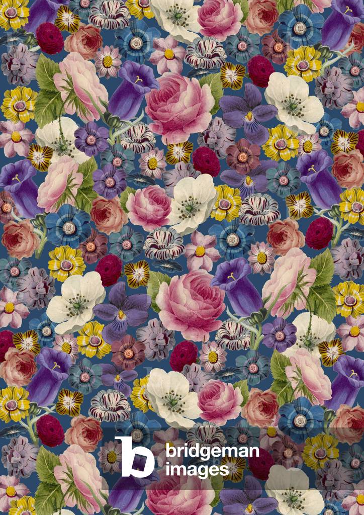 Image of Print depicting Repeating Pattern - Floral Assemblage 1801