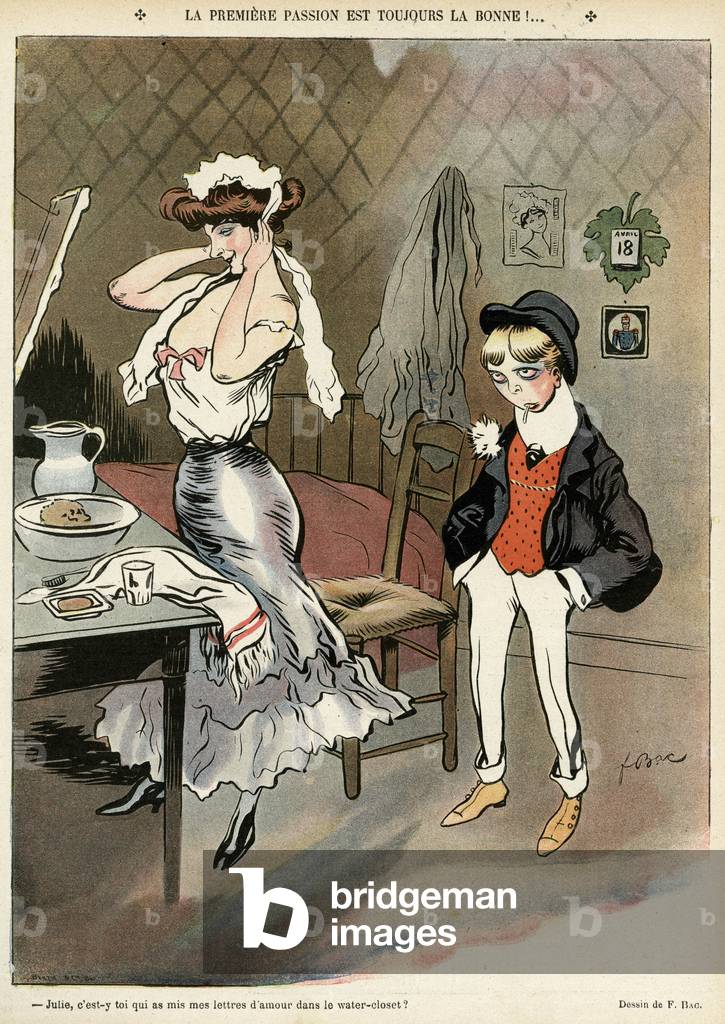 Image of Print depicting First love! 1905 1905 by Ferdinand Sigismund Bac