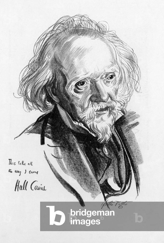 Image de Gravure représentant HALL CAINE par Walter Tittle
