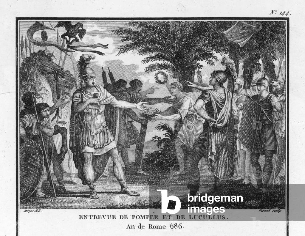 Image of Engraving depicting EVENTS/ANCIENT ROME by Silvestre Mirys
