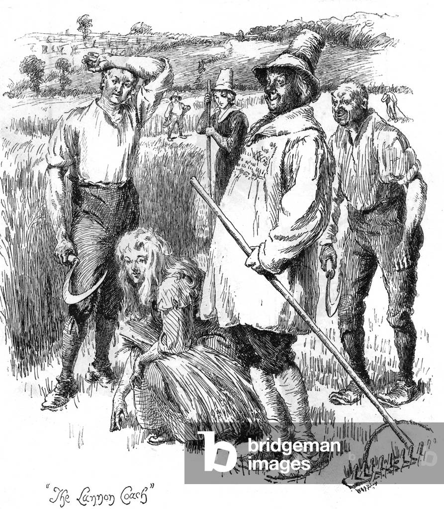 Bild von Druck "RUSTIKER ARBEITEN" 1885 von Hugh Thomson