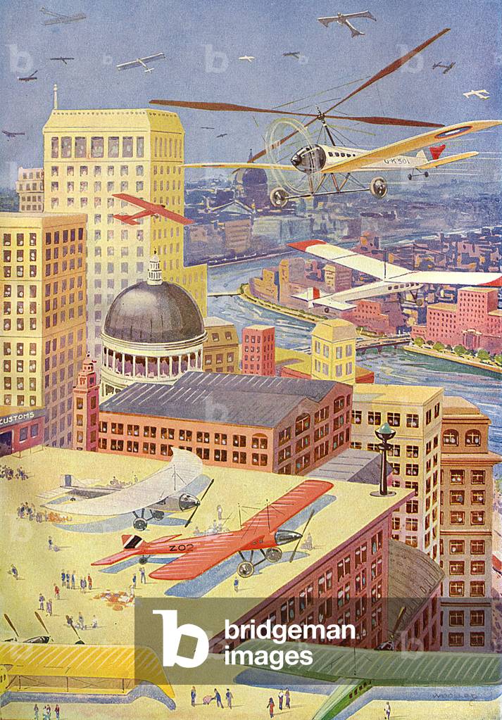 Image of Print depicting FUTURE CITY 1931 by Harry Woolley