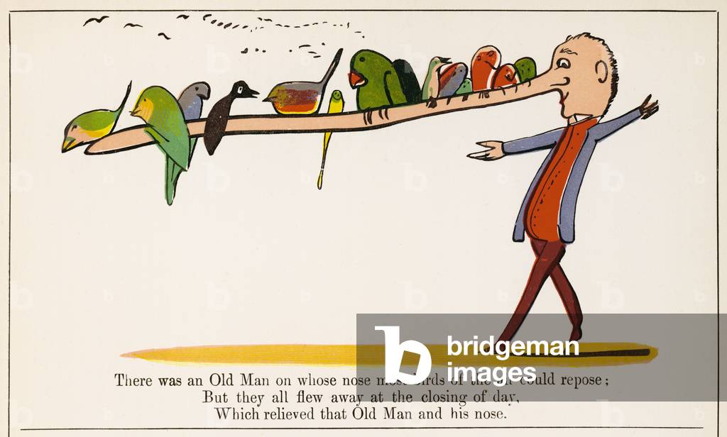 Old Man On Whose Nose, Edward Lear
