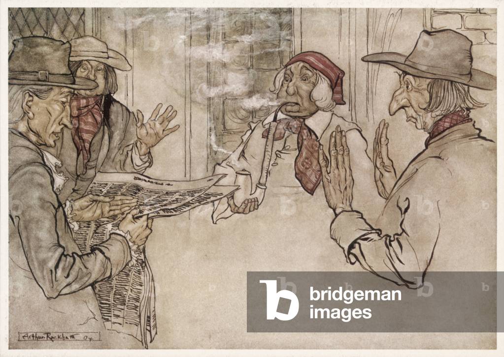 Image of Print depicting IRVING/RIP VAN WINKLE 1905 by Arthur Rackham