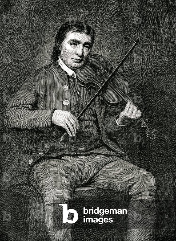 Bild von Gravur "Niel Gow" von Henry Raeburn