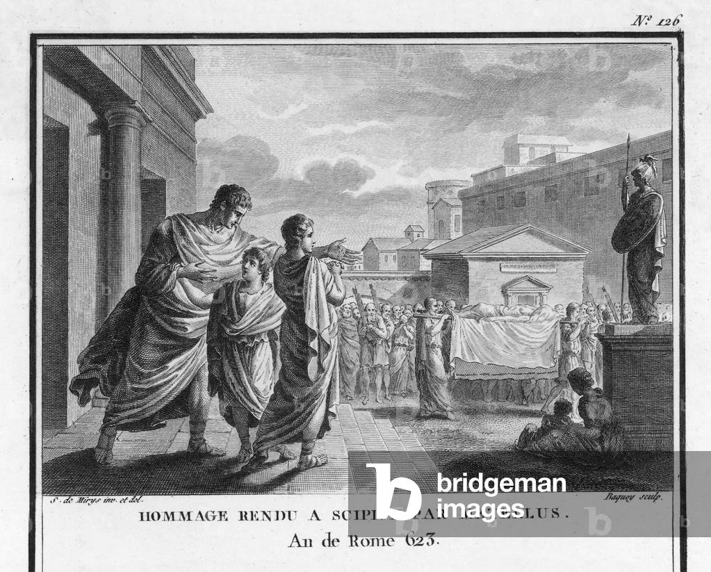 Bild von Gravur "VERANSTALTUNGEN/ANTIKES ROM" von Silvestre Mirys