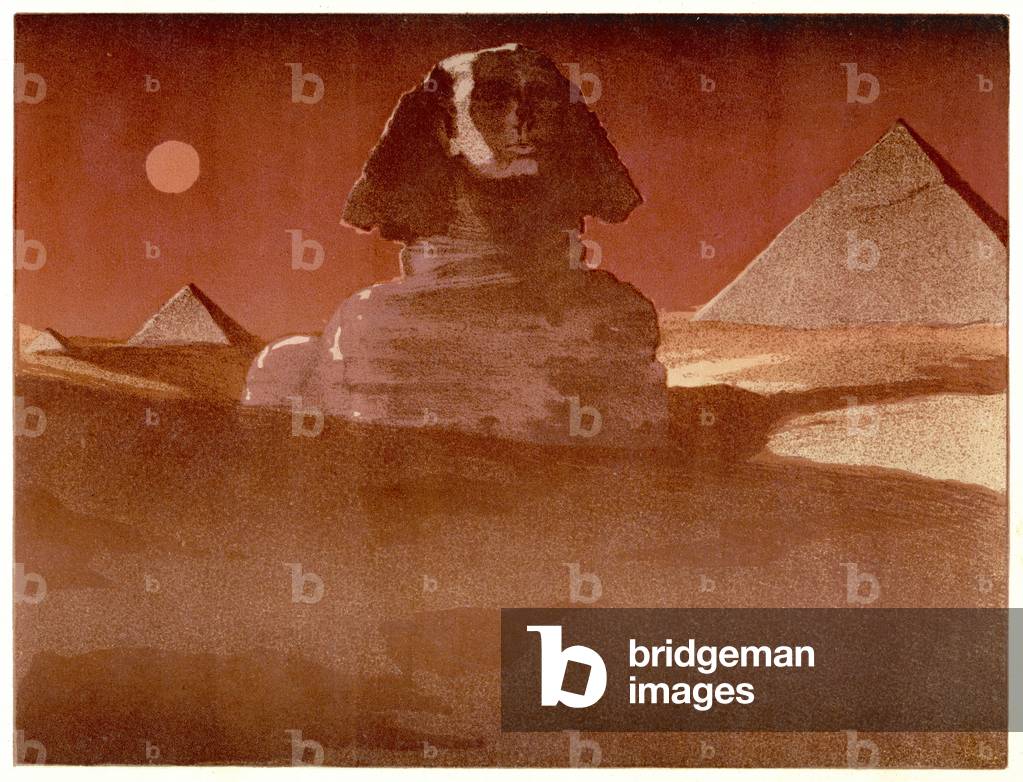 SPHINX BEI SONNENUNTERGANG