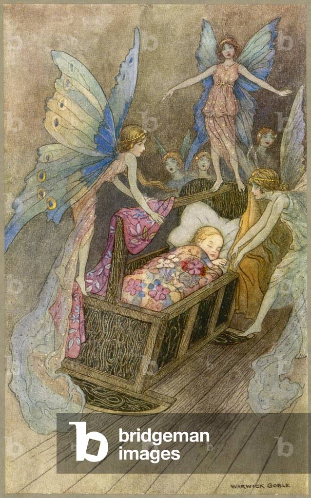 Bild von Druck "Folklore - Feen - Goble" 1920 von Warwick Goble