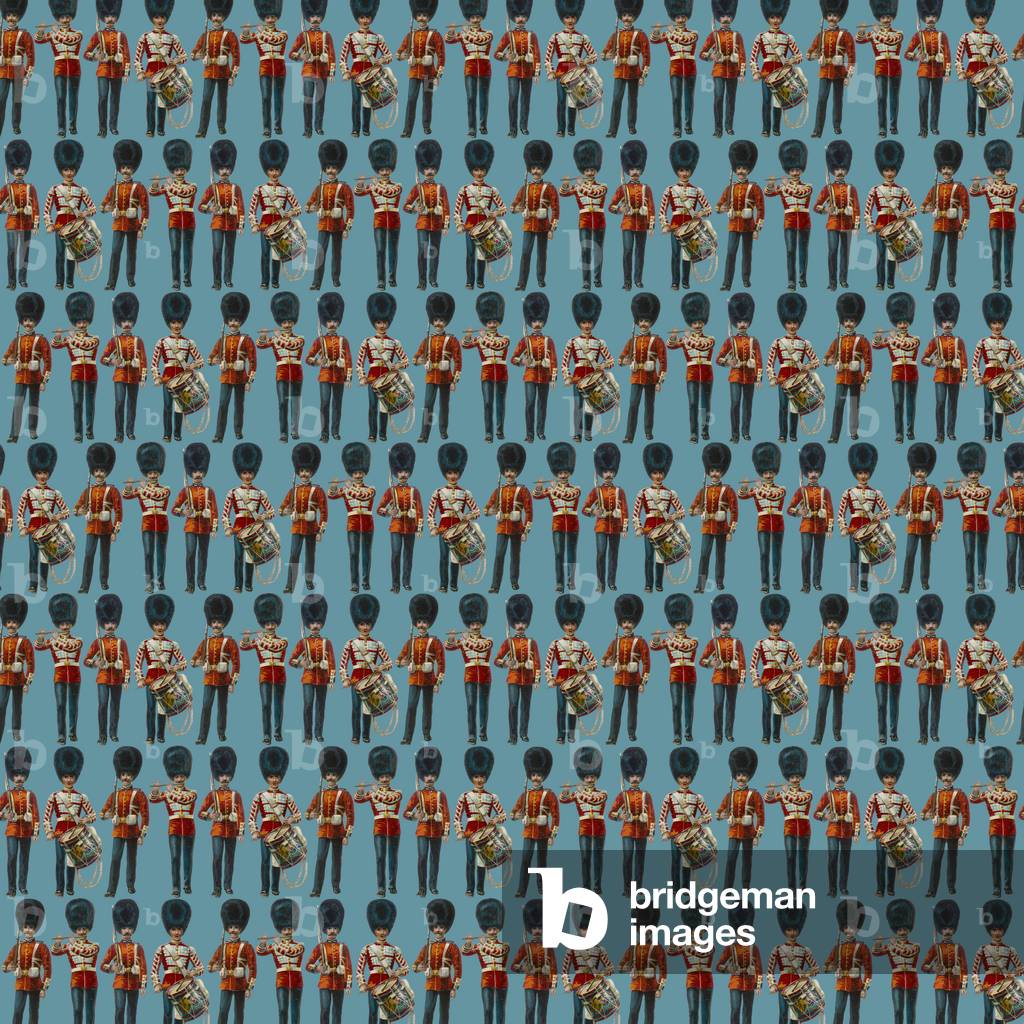 Repeating Pattern - guardsmen, blue