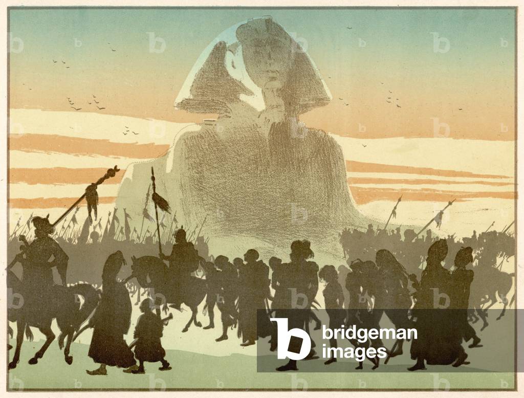Image of Print depicting SPHINX - SLAVES 1896 by Amedee Vignola