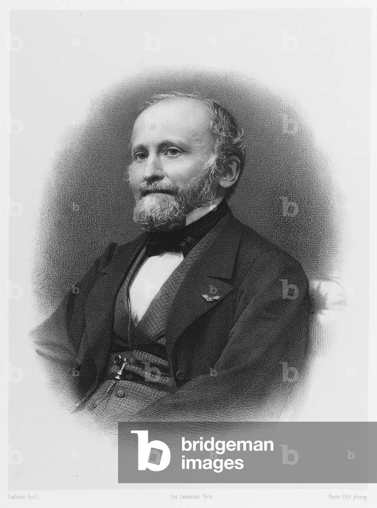 Image of Print depicting Émile Egger 1865 by Jean Baptiste Adolphe Lafosse