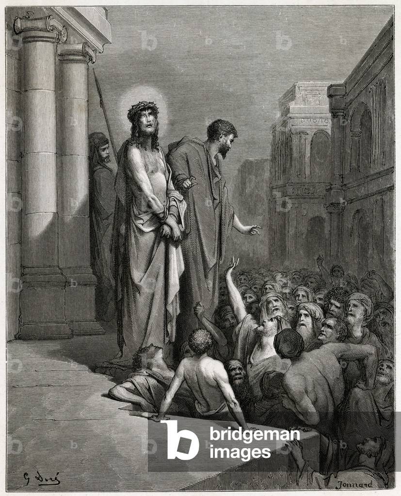 JESUS VOR MENSCHENMASSEN